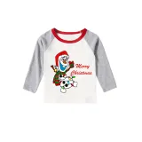 Christmas Matching Family Pajamas Set Cartoon Snowman Merry Christmas Matching Pajamas