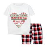 Christmas Matching Family Pajamas Family Seamless Heart Short Pajamas Set