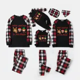 Christmas Matching Family Pajamas Cartoon Merry Christmas Ya Filthy Muggle Black and Red Pajamas Set