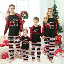 Christmas Matching Family Pajamas 2023 Family Christmas Cruisin Crew Black Seamless Pajamas Set