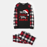 Christmas Matching Family Pajama Merry Christmas Hat Ya Filthy Animal Black and Red Pajamas Set