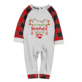 Christmas Matching Family Pajama Most Wonderful Time Of The Year Gray Pajamas Set