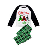 Christmas Matching Family Pajama Christmas Tribe Tree Green Pajamas Set