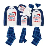 Christmas Matching Family Pajama Merry Christmas Hat Ya Filthy Animal Blue Pajamas Set