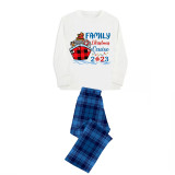 Christmas Matching Family Pajamas 2023 Family Christmas Cruisin Crew Blue Pajamas Set