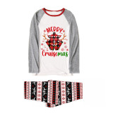 Christmas Matching Family Pajamas Merry Snowflakes Cruisemas Seamless Pajamas Set