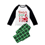 Christmas Matching Family Pajamas Santa's Favourite HO Green Pajamas Set