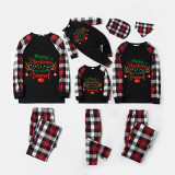 Christmas Matching Family Pajama Merry Christmas Ya Filthy Animal Black and Red Pajamas Set