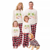 Christmas Matching Family Pajama Tropical Christmas Red Pajamas Set