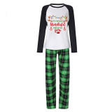 Christmas Matching Family Pajama Most Wonderful Time Of The Year Green Pajamas Set