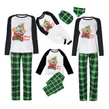Christmas Matching Family Pajamas Cartoon Puppy Dog Christmas Car Green Pajamas Set