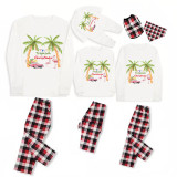 Christmas Matching Family Pajama Tropical Christmas Red Pajamas Set