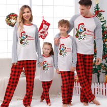 Christmas Matching Family Pajamas Set Cartoon Snowman Merry Christmas Matching Pajamas