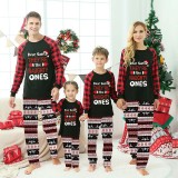 Christmas Matching Family Pajamas Dear Santa They Are The Naughty Ones Black Seamless Pajamas Set