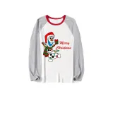 Christmas Matching Family Pajamas Set Cartoon Snowman Merry Christmas Matching Pajamas
