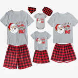 Christmas Matching Family Pajamas HO HO HO Laugh Santa Short Pajamas Set