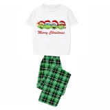 Christmas Matching Family Pajamas Cartoon Turtle Short Sleeve Pajamas Set