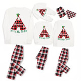 Christmas Matching Family Pajama Christmas With My Tribe White Pajamas Set
