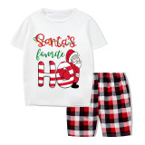Christmas Matching Family Pajamas Santa's Favourite HO Short Pajamas Set