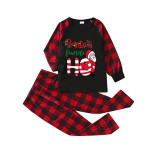 Christmas Matching Family Pajamas Santa's Favourite HO Black Pajamas Set