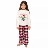 Christmas Matching Family Pajamas Cartoon Merry Christams Lights White Pajamas Set