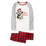 Christmas Matching Family Pajamas Set Cartoon Snowman Merry Christmas Matching Pajamas