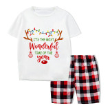 Christmas Matching Family Pajama Most Wonderful Time Of The Year Short Pajamas Set