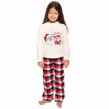 Christmas Matching Family Pajamas HO HO HO Laugh Santa White Pajamas Set