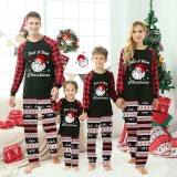 Christmas Matching Family Pajamas My Family Who Loves Christmas Black Seamless Pajamas Set