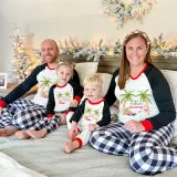 Christmas Matching Family Pajama Tropical Christmas Gray Pajamas Set