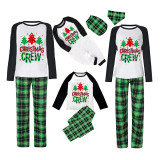 Christmas Matching Family Pajama Christmas Tree Crew Green Pajamas Set