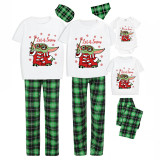 Christmas Matching Family Pajamas Cartoon Magic Let It Snow Short Sleeve Pajamas Set