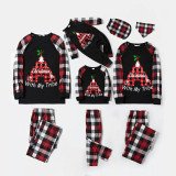 Christmas Matching Family Pajama Christmas With My Tribe Black and Red Pajamas Set