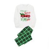 Christmas Matching Family Pajama Wonderful Time Christmas Tree Car Green Pajamas Set