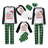 Christmas Matching Family Pajama Merry Christmas Hat Ya Filthy Animal Green Pajamas Set