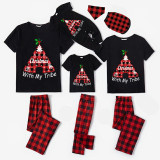 Christmas Matching Family Pajama Christmas With My Tribe Black Pajamas Set