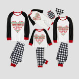 Christmas Matching Family Pajamas Family Seamless Heart Gray Pajamas Set