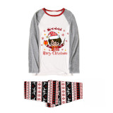 Christmas Matching Family Pajamas Cartoon Harry Christmas Snowflake Pajamas Set