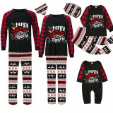 Christmas Matching Family Pajamas Merry Cruisemas Black Seamless Pajamas Set