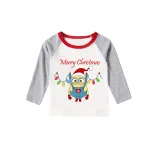 Christmas Matching Family Pajamas Cartoon Merry Christams Lights White Pajamas Set