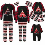 Christmas Matching Family Pajama Christmas With My Tribe Black Seamless Pajamas Set