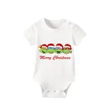Christmas Matching Family Pajamas Cartoon Turtle Short Sleeve Pajamas Set