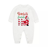 Christmas Matching Family Pajamas Santa's Favourite HO White Pajamas Set