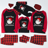 Christmas Matching Family Pajamas My Family Who Loves Christmas Black and Red Pajamas Set