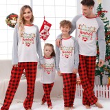 Christmas Matching Family Pajama Most Wonderful Time Of The Year White Pajamas Set