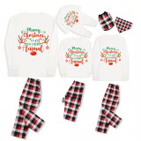 Christmas Matching Family Pajama Merry Christmas Ya Filthy Animal White Pajamas Set