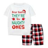 Christmas Matching Family Pajamas Dear Santa They Are The Naughty Ones Short Pajamas Set