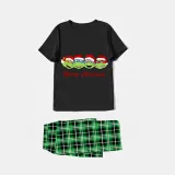 Christmas Matching Family Pajamas Cartoon Turtle Short Sleeve Pajamas Set