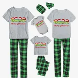 Christmas Matching Family Pajamas Cartoon Turtle Short Sleeve Pajamas Set