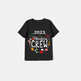 2023 Christmas Matching Family Pajamas Exclusive Design Christmas Crew Wreath Short Pajamas Set